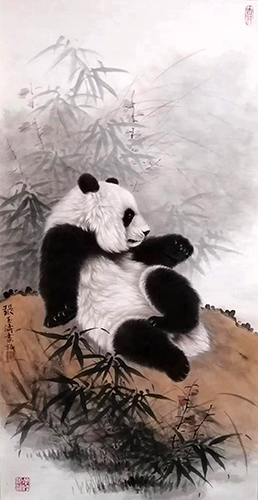 Panda,50cm x 100cm(19〃 x 39〃),zyt41227006-z