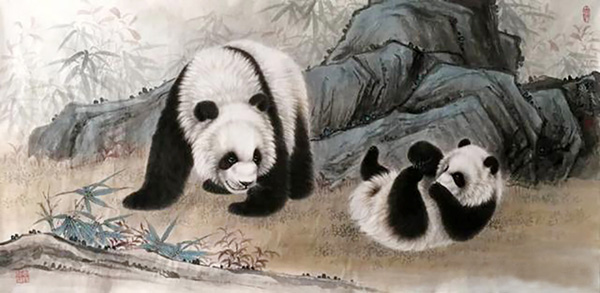 Panda,66cm x 136cm(26〃 x 53〃),zyt41227007-z