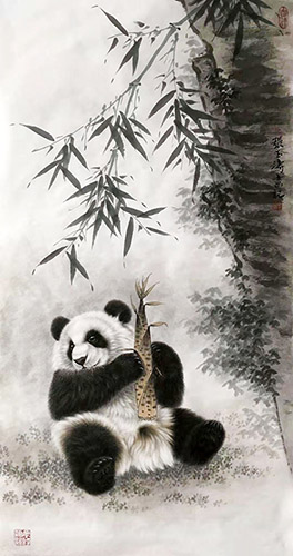 Panda,50cm x 100cm(19〃 x 39〃),zyt41227014-z
