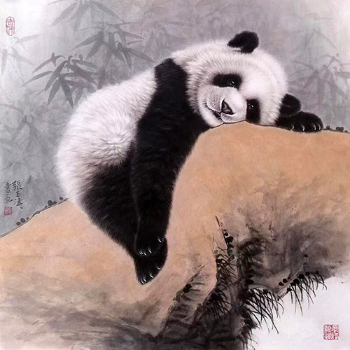 Panda,50cm x 100cm(19〃 x 39〃),zyt41227015-z