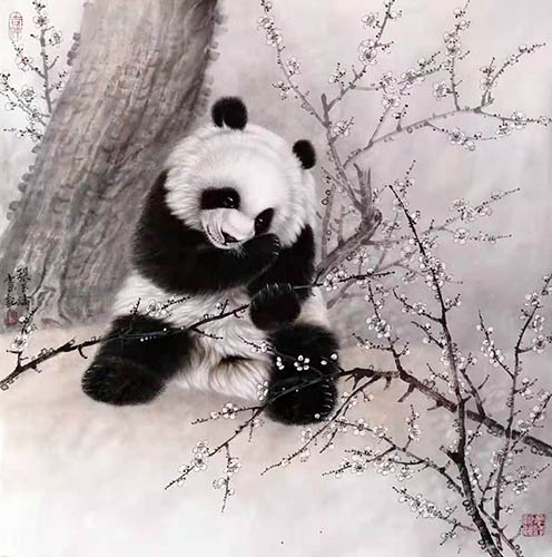 Panda,50cm x 100cm(19〃 x 39〃),zyt41227016-z