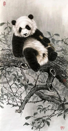 Panda,50cm x 100cm(19〃 x 39〃),zyt41227022-z