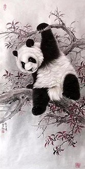 Chinese Panda Painting,50cm x 100cm,zyt41227025-x