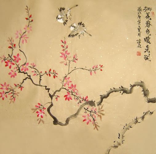 Peach Blossom,66cm x 66cm(26〃 x 26〃),2407004-z
