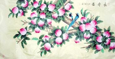 Chinese Peach Painting,95cm x 185cm,2617060-x