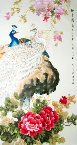 Peacock Peahen,68cm x 110cm(27〃 x 43〃),2473010-z