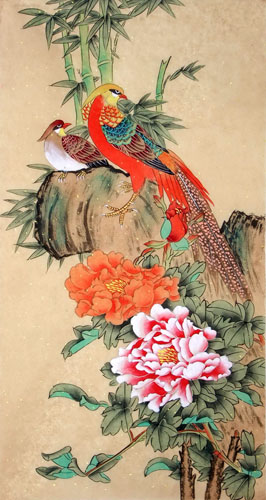 Pheasant,50cm x 100cm(19〃 x 39〃),2614048-z