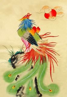 Chinese Phoenix Painting,30cm x 40cm,2336115-x