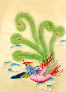 Chinese Phoenix Painting,30cm x 40cm,2336116-x