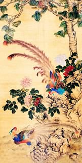 Chinese Phoenix Painting,66cm x 136cm,2735009-x