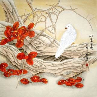 Chinese Pigeon Painting,66cm x 66cm,2703025-x