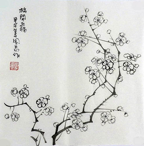 Plum Blossom,34cm x 34cm(13〃 x 13〃),2396053-z