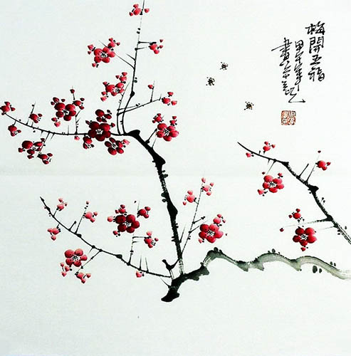Plum Blossom,50cm x 50cm(19〃 x 19〃),2396054-z