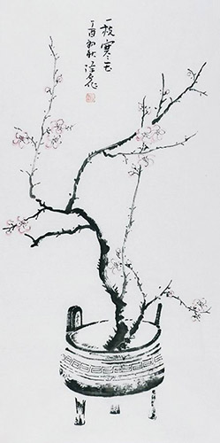 Plum Blossom,50cm x 100cm(19〃 x 39〃),2407013-z