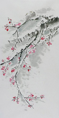 Plum Blossom,50cm x 100cm(19〃 x 39〃),2407081-z
