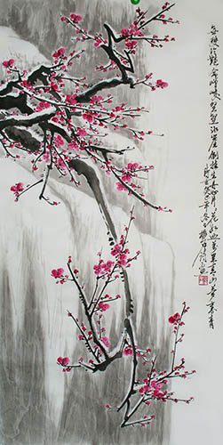 Plum Blossom,50cm x 100cm(19〃 x 39〃),ms21139006-z