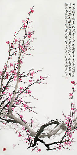 Plum Blossom,66cm x 145cm(26〃 x 57〃),ms21139008-z