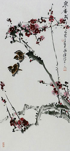 Plum Blossom,45cm x 96cm(18〃 x 38〃),syq21141019-z