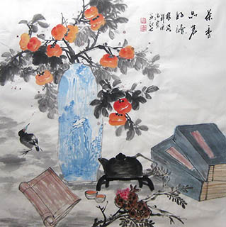 Chinese Qing Gong Painting,68cm x 68cm,2024006-x