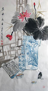 Chinese Qing Gong Painting,50cm x 100cm,2024008-x