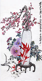 Chinese Qing Gong Painting,68cm x 136cm,2371023-x
