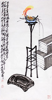 Chinese Qing Gong Painting,68cm x 136cm,2371035-x