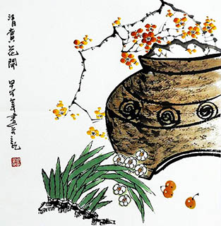 Chinese Qing Gong Painting,50cm x 50cm,2396061-x