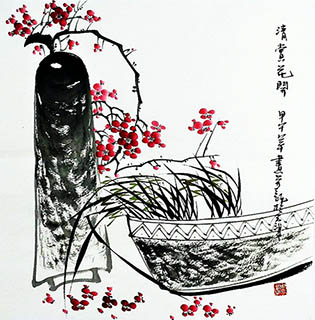 Chinese Qing Gong Painting,50cm x 50cm,2396062-x