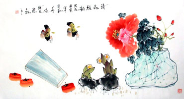 Chinese Qing Gong Painting,50cm x 100cm,2437021-x