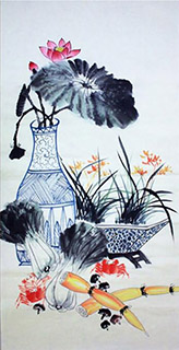 Chinese Qing Gong Painting,68cm x 136cm,2449006-x