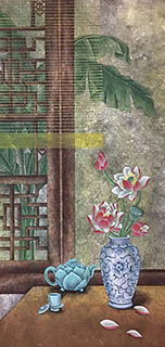 Chinese Qing Gong Painting,65cm x 134cm,2505003-x