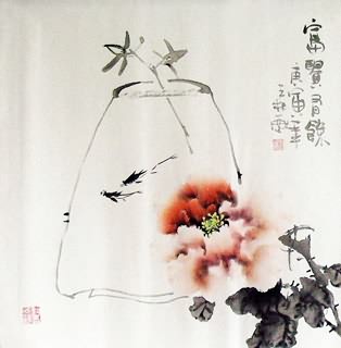 Chinese Qing Gong Painting,50cm x 50cm,2575004-x