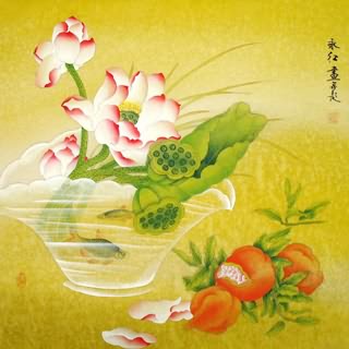 Chinese Qing Gong Painting,66cm x 66cm,2602006-x