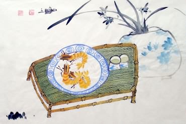 Chinese Qing Gong Painting,69cm x 46cm,2604008-x