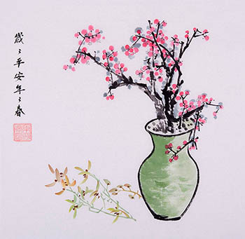 Chinese Qing Gong Painting,40cm x 40cm,jh21176004-x