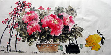 Chinese Qing Gong Painting,50cm x 100cm,mh21175010-x
