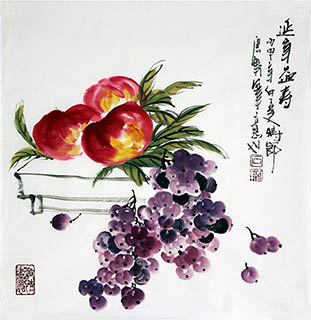 Chinese Qing Gong Painting,50cm x 50cm,syx21172003-x
