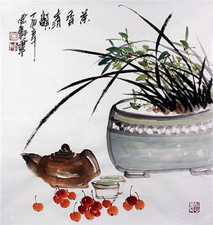 Chinese Qing Gong Painting,50cm x 50cm,syx21172005-x