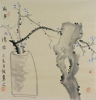 Chinese Qing Gong Painting,50cm x 50cm,tl21140022-x