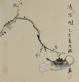 Chinese Qing Gong Painting,33cm x 33cm,tl21140025-x