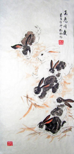 Rabbit,50cm x 100cm(19〃 x 39〃),4473002-z