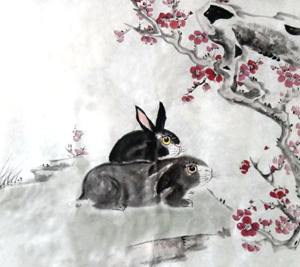 Rabbit,50cm x 50cm(19〃 x 19〃),4474004-z