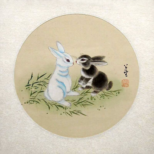 Rabbit,25cm x 25cm(10〃 x 10〃),4740009-z