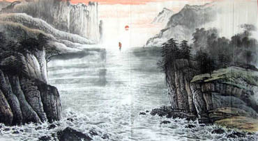 Chinese Sea Painting,97cm x 180cm,1084006-x