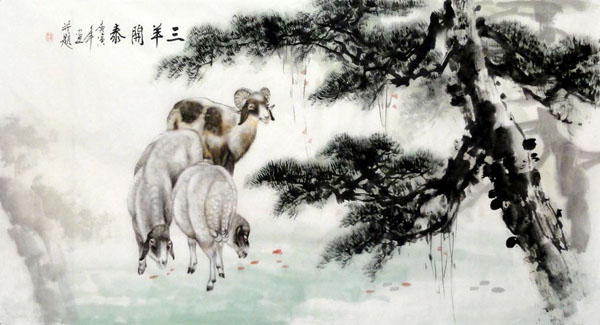 Sheep,69cm x 138cm(27〃 x 54〃),4450008-z