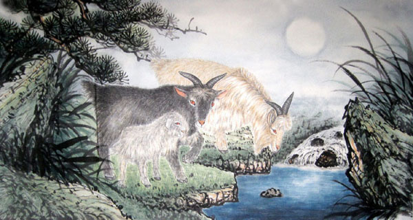 Sheep,55cm x 100cm(22〃 x 39〃),4620007-z