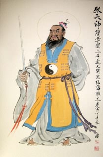 Chinese Taoism Painting,69cm x 46cm,3793006-x