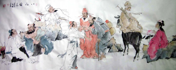 the Eight Immortals,70cm x 180cm(27〃 x 70〃),3793001-z
