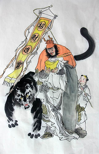 The Five Gods of Fortune,60cm x 100cm(24〃 x 39〃),ds31165015-z