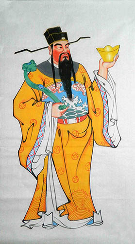 the Three Gods of Fu Lu Shou,48cm x 96cm(19〃 x 38〃),3449015-z